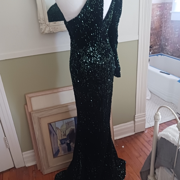 Vintage MISS ORD Pageant Gown M Sequins - Picture 4 of 6